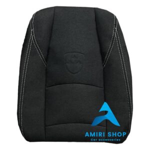 روکش صندلی فردا 511 Fmc پارچه کتان مشکی دوخت طوسی