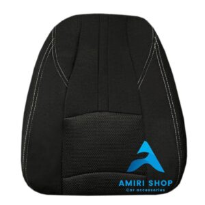 روکش صندلی فردا موتور FMC 511 تمام پارچه رنگ مشکی دوخت طوسی