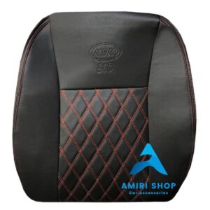 روکش صندلی ام وی ام 315 تمام چرم مشکی دوخت قرمز