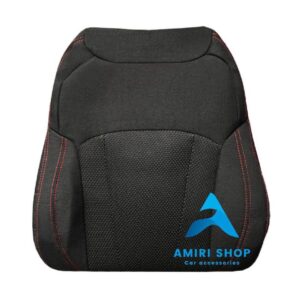 روکش صندلی بک X3 پرو BAC X3 PRO تمام پارچه رنگ مشکی دوخت قرمز