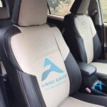 روکش صندلی راوفور 2013-2018 RAV4 تمام چرم رنگ سفید مشکی