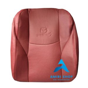 روکش صندلی مزدا 3 نیو تمام چرم رنگ زرشکی روشن