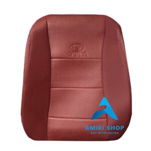 روکش صندلی کاپرا تمام چرم رنگ زرشکی