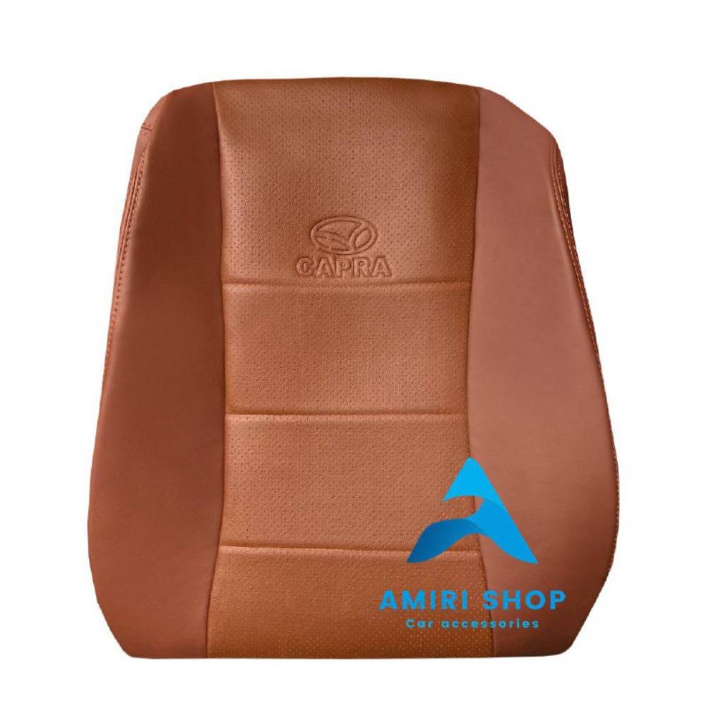 امیری شاپ (13) روکش صندلی کاپرا تمام چرم رنگ مارون