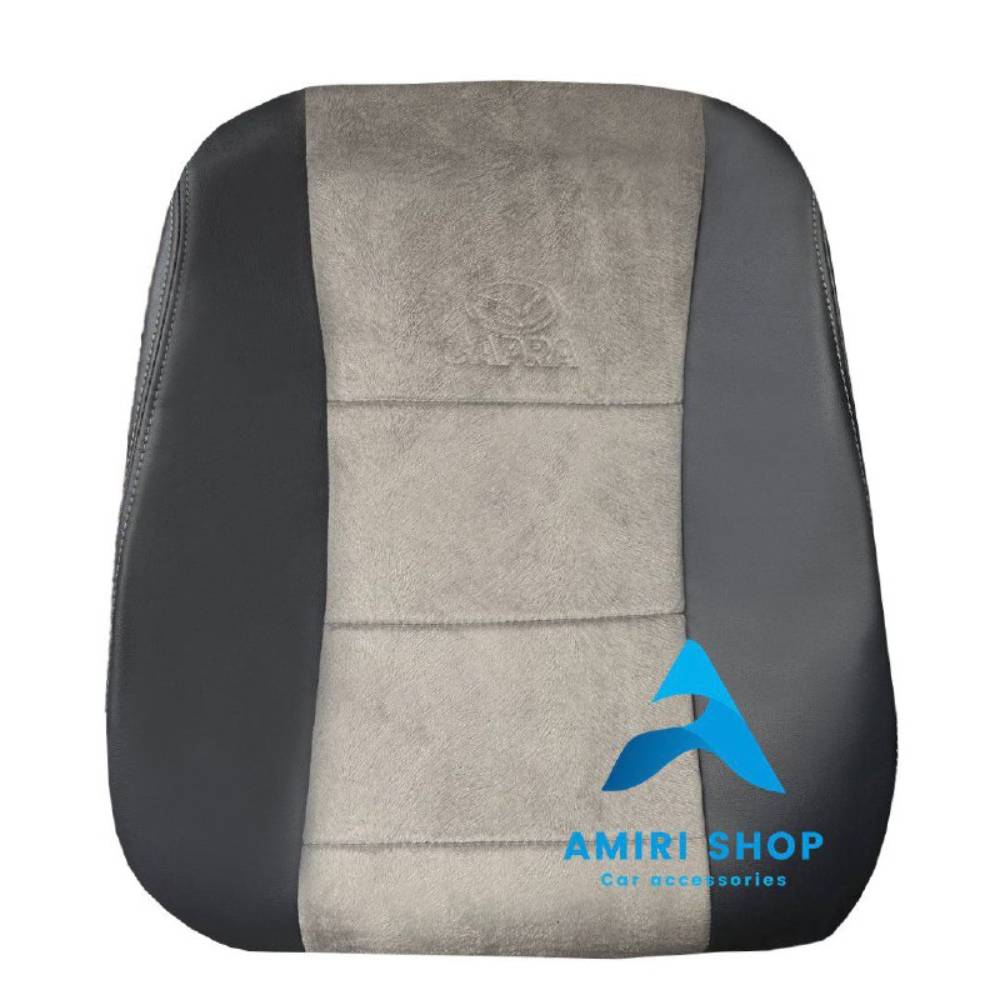 امیری شاپ (14) روکش صندلی کاپرا چرم پارچه رنگ طوسی