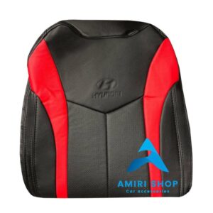 روکش صندلی ولستر تمام چرم رنگ مشکی نوار قرمز