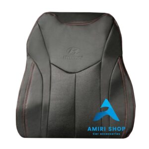 روکش صندلی ولستر تمام چرم رنگ مشکی دوخت قرمز