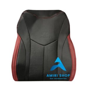 روکش صندلی ولستر تمام چرم رنگ مشکی نوار زرشکی