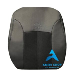 روکش صندلی ورنا چرم وسط پارچه رنگ مشکی