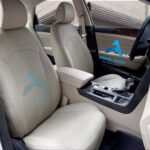 روکش صندلی سوناتا ال اف LF تمام چرم رنگ کرم استخوانی