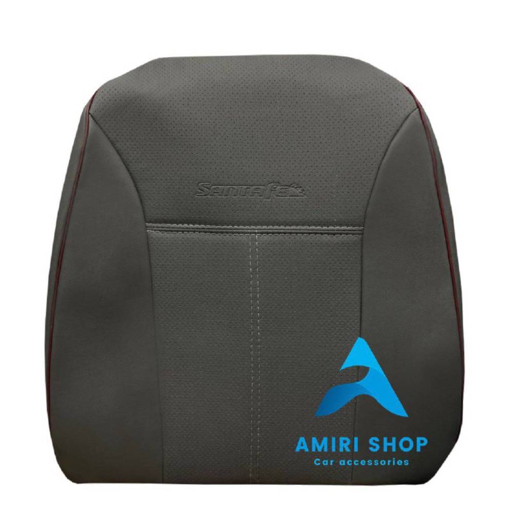 امیری شاپ (24) روکش صندلی سانتافه قدیم 2006-2011 تمام چرم رنگ طوسی تیره
