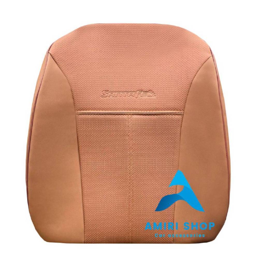 امیری شاپ (26) روکش صندلی سانتافه قدیم 2006-2011 تمام چرم رنگ مارون روشن