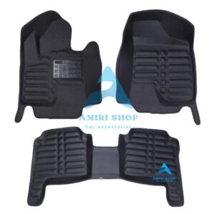 کفپوش پنج بعدی سانتافه قدیم 2006-2011 رنگ مشکی