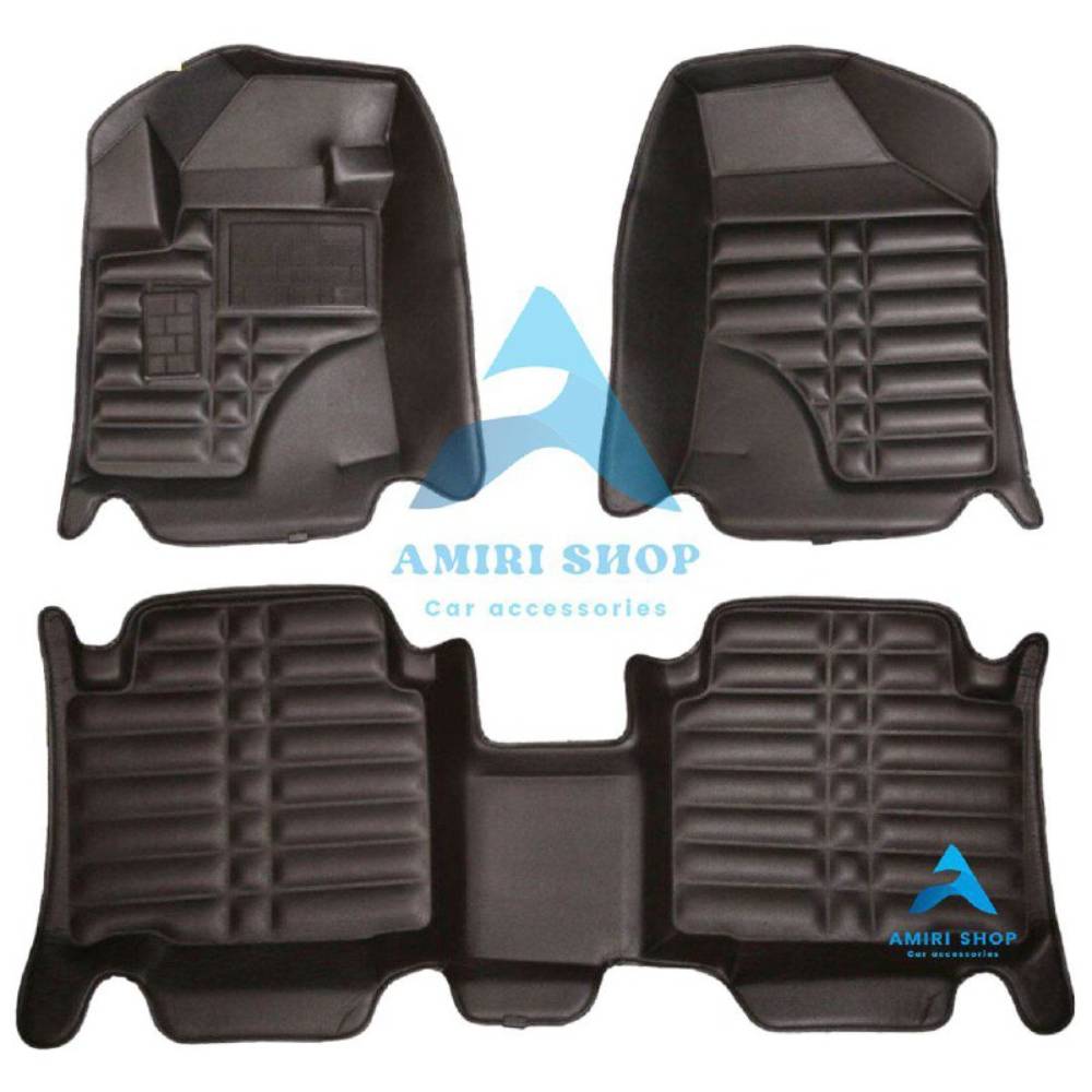 امیری شاپ (5) کفپوش پنج بعدی وراکروز ix55 رنگ مشکی برند AM