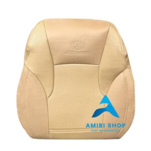 روکش صندلی سوناتا وایف YF تمام چرم رنگ کرم زرد