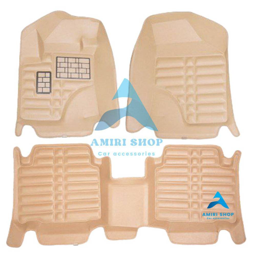 _امیری شاپ حسینی (31) کفپوش پنج بعدی وراکروز ix55 رنگ کرم برند AM