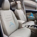 روکش صندلی نیسان ایکستریل X-TRAIL تمام چرم رنگ کرم استخوانی