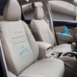 روکش صندلی نیسان ایکستریل X-TRAIL تمام چرم رنگ کرم استخوانی