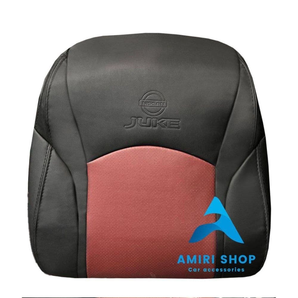 امیری شاپ - 2025-11-05T003202.963 (1) روکش صندلی نیسان جوک تمام چرم رنگ مشکی زرشکی