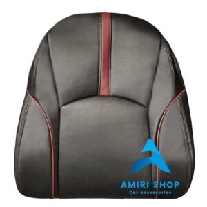روکش صندلی نیسان جوک تمام چرم رنگ مشکی نوار زرشکی