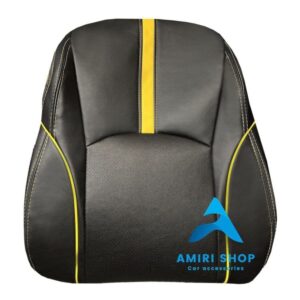 روکش صندلی نیسان جوک تمام چرم رنگ مشکی نوار زرد