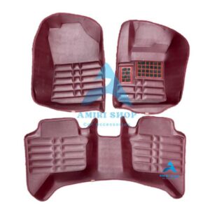 کفپوش پنج بعدی پیکاپ رنگ زرشکی