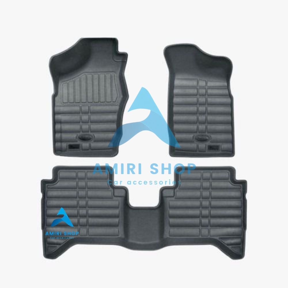 امیری شاپ (43) کفپوش سه بعدی رونیز رنگ طوسی