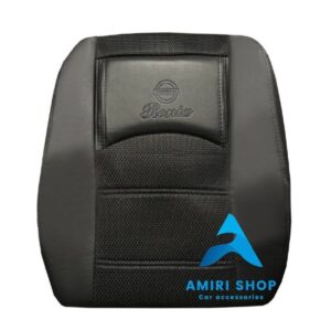 روکش صندلی رونیز چرم وسط پارچه رنگ مشکی