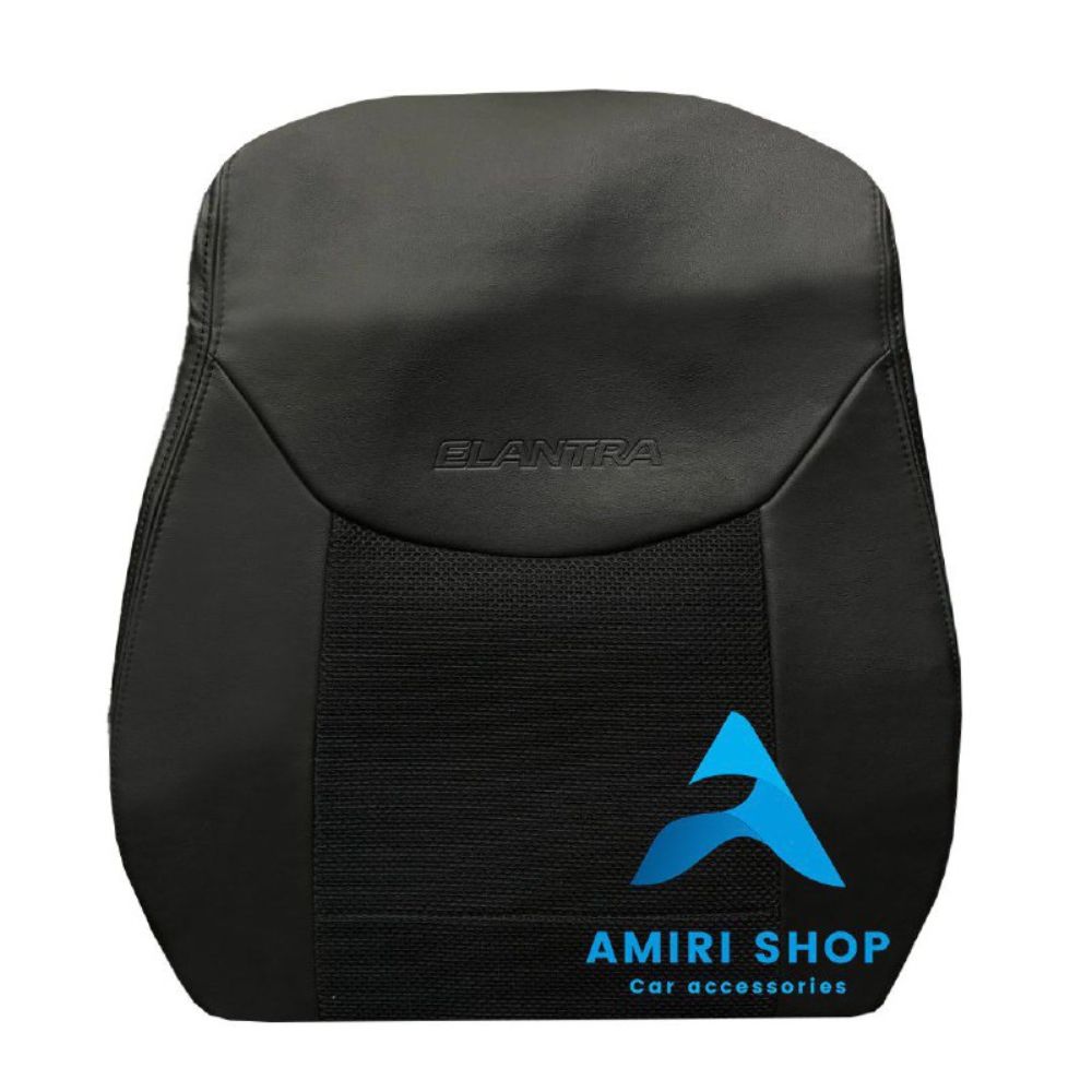 روکش صندلی النترا 2011-2016 چرم وسط پارچه رنگ مشکی