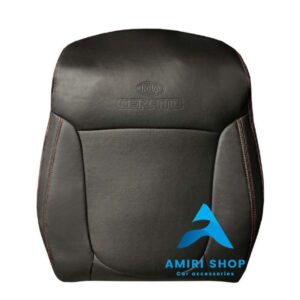 روکش صندلی سراتو کوپه تمام چرم رنگ مشکی دوخت قرمز