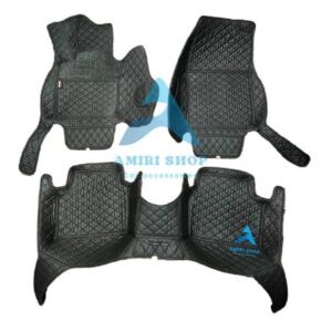 کفپوش شش بعدی گلدوزی موکت دار مزدا3 2025 رنگ مشکی