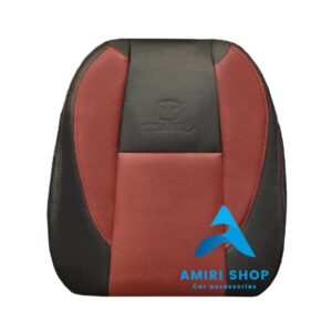 روکش صندلی مزدا3 2025 تمام چرم رنگ مشکی زرشکی