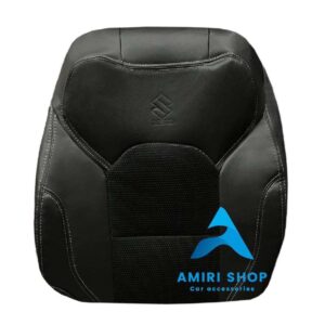 روکش صندلی سوزوکی گرند ویتارا 2025 چرم وسط پارچه رنگ مشکی دوخت طوسی