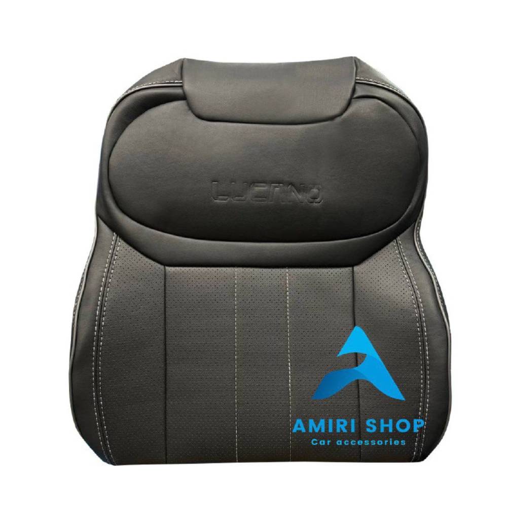 _امیری شاپ حسینی (50) روکش صندلی لوکانو L7 تمام چرم خارجی رنگ طوسی تیره