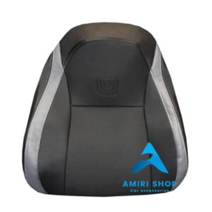 روکش صندلی هوندا سیتی CITY تمام چرم رنگ مشکی نوار طوسی