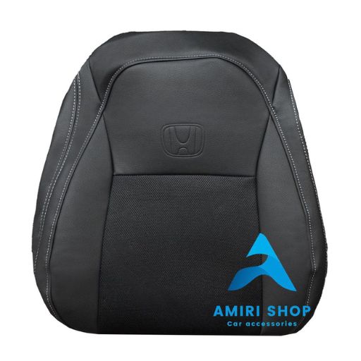 روکش صندلی هوندا سیتی CITY چرم پارچه رنگ مشکی دوخت طوسی