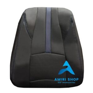 روکش صندلی فردا موتور FMC 511 تمام چرم رنگ مشکی آبی