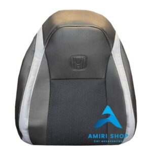 روکش صندلی هوندا سیتی CITY چرم وسط پارچه رنگ مشکی نوار طوسی