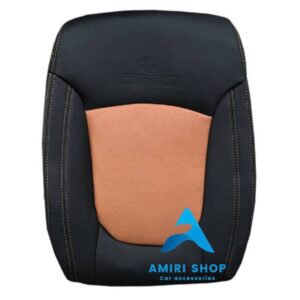 روکش صندلی سراتو سایپا تمام چرم رنگ مشکی مارون