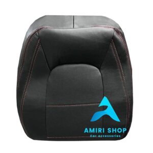 روکش صندلی i10 تمام چرم رنگ مشکی دوخت قرمز