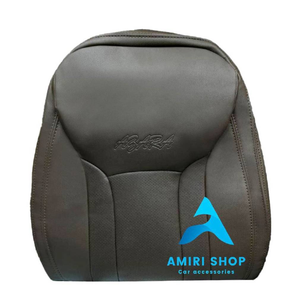 امیری شاپ_خدایاری (14) روکش صندلی آزرا گرانجور تمام چرم رنگ موکا قهوهای