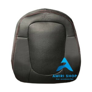 روکش صندلی i20 قدیم تمام چرم رنگ مشکی دوخت قرمز