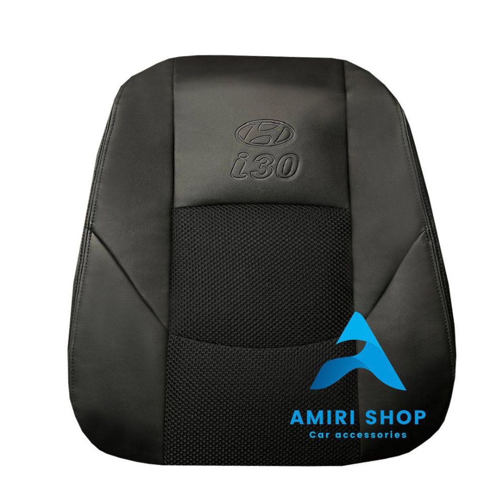 امیری شاپ_خدایاری (18) روکش صندلی i30 چرم پارچه رنگ مشکی