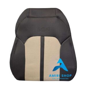 روکش صندلی اپتیما K5 تمام چرم رنگ مشکی کرم