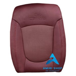 روکش صندلی سراتو سایپا تمام چرم رنگ زرشکی تیره
