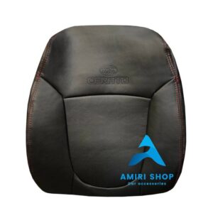 روکش صندلی سراتو سایپا تمام چرم رنگ مشکی دوخت قرمز