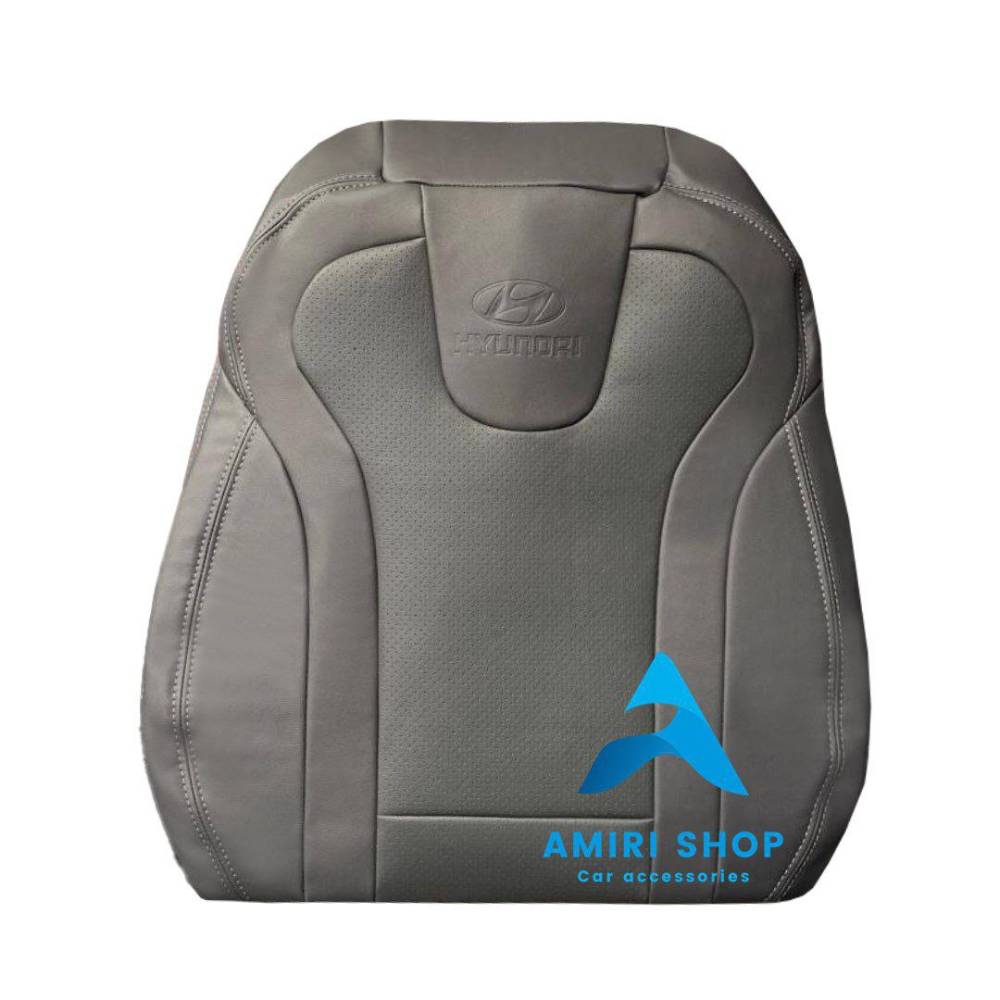 امیری شاپ_خدایاری (7) روکش صندلی النترا 2023-2025 تمام چرم رنگ طوسی