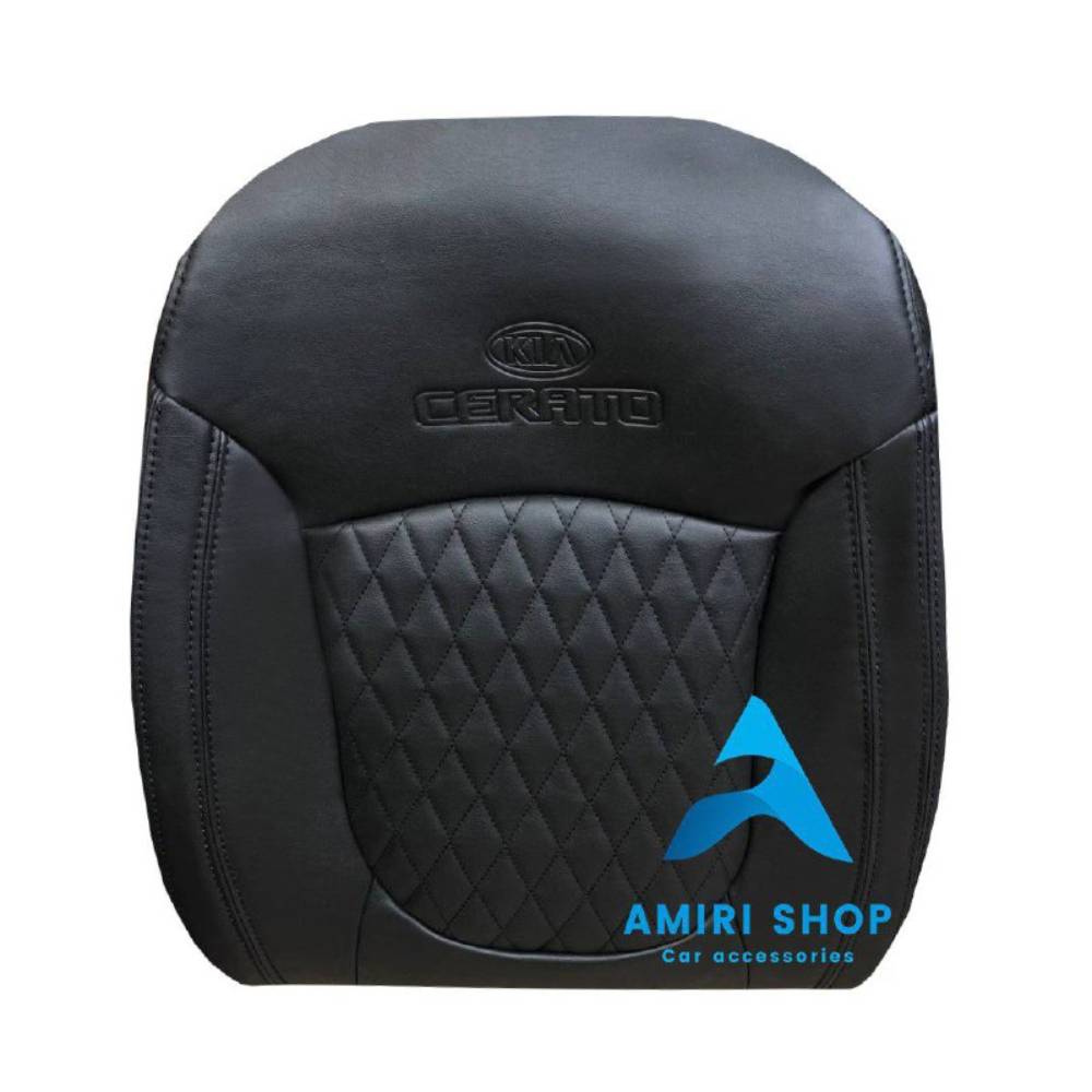 امیری شاپ_خدایاری (8) روکش صندلی سراتو سایپا تمام چرم رنگ مشکی گلدوزی