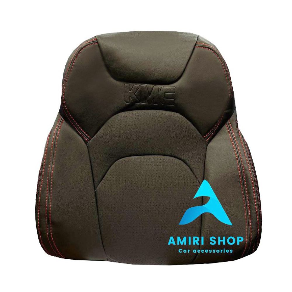 _امیری شاپ_رحیم لو (18) روکش صندلی KMC SR3 تمام چرم رنگ مشکی دوخت قرمز