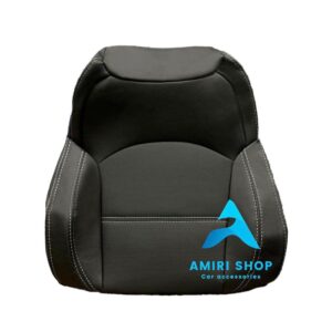 روکش صندلی جک j4 جدید روکش صندلی KMC ایگل تمام چرم رنگ مشکی دوخت طوسی